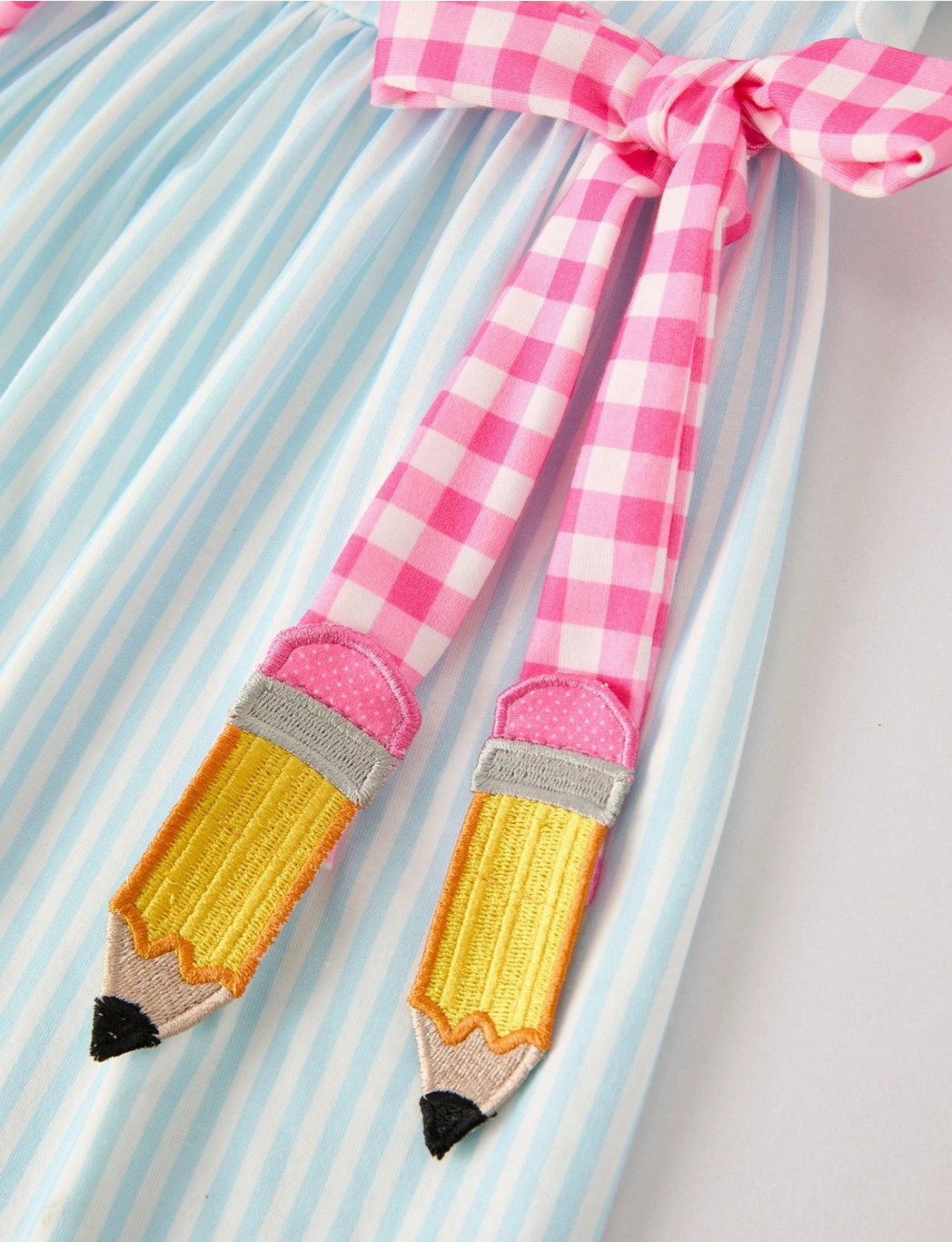 Blue and Pink Pencil Dress